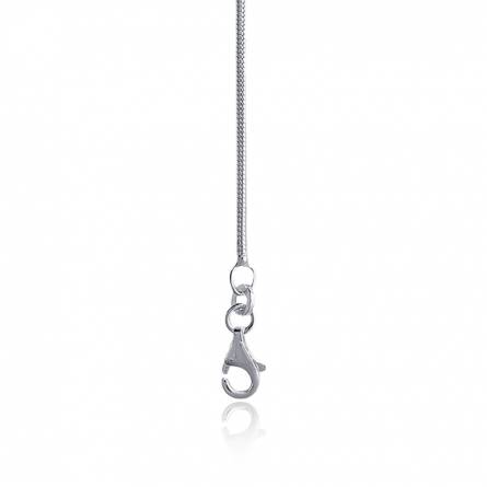 Cadena mujer plata serpiente