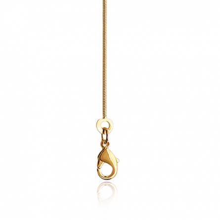 Catena donna placato in oro serpente
