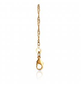 Chaîne plaqué or maille singapour 2mm
