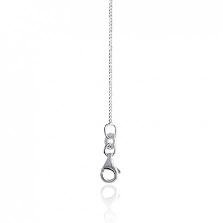 Chaine argent maille gourmette diamantée 1.8mm