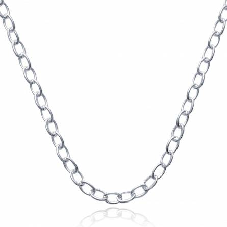Chaine argent maille ovale 8mm