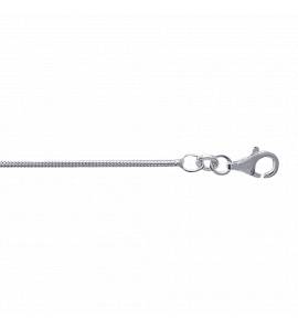Chaine cheville argent maille serpent ronde 1mm