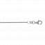 Chaine cheville argent maille serpent ronde 1mm mini
