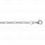 Chaine de cheville argent maille figaro 1,5mm mini
