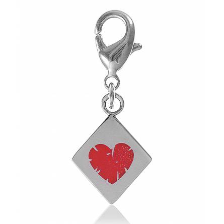 Charm coeur rouge Trinité