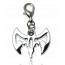 Charm's femei argint metalic Chauve souris mini