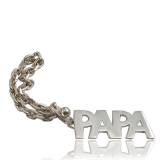 Chaveiros prata Papa