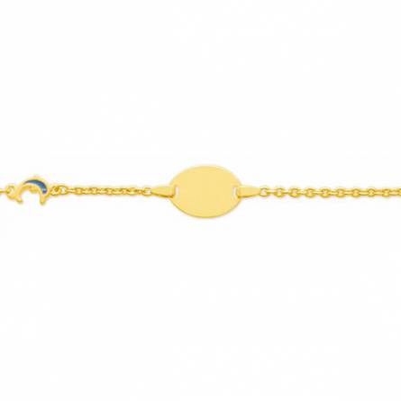 Children gold plated Dauphin plongeant bracelet
