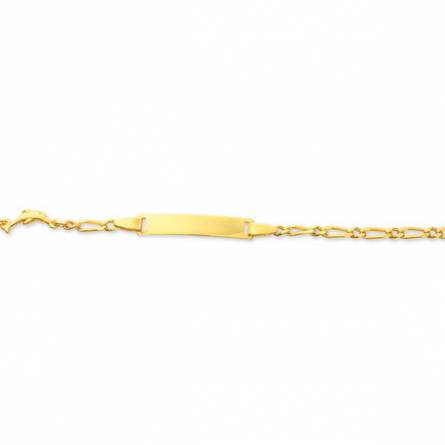 Children gold plated Dauphin plongeur bracelet