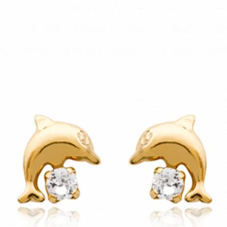 Children gold plated Marina earring