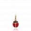 Children gold plated red pendant mini