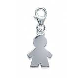 Children silver bambino pendant
