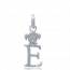 Children silver  E lutin letters pendant mini