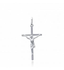 Children silver Jacinthe crosses pendant