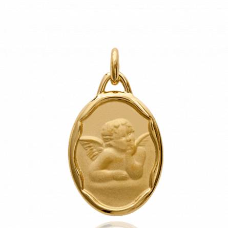 Ciondolo bambino placato in oro Cadi angelo