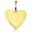 Ciondolo oro Mon Amour cuore giallo mini