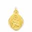 Ciondolo oro Saint Christophe losange medaillon mini