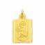 Ciondolo oro Saint Christophe parchemin medaillon mini