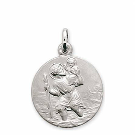 Ciondolo oro Saint Christophe Protecteur medaillon