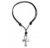 Colar couro William preto