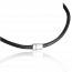Colar masculino couro Biker preto mini