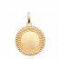 Colgante mujer bañado en oro Cyrilla redondel mini