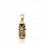 Colgante mujer bañado en oro Mooréa onyx negro mini