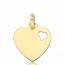 Colgante mujer oro Ivresse corazón amarillo mini