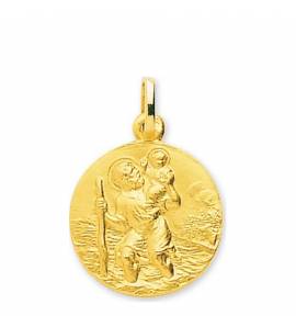 Murat-paris Joyas Para Hombre Saint Christophe avec Jésus dans l'eau