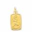 Colgante mujer oro Saint Christophe encadré medaillon mini