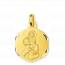 Colgante mujer oro Saint Christophe medaillon mini