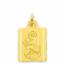 Colgante mujer oro Saint Christophe parchemin medaillon mini