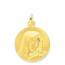 Colgante mujer oro Vierge Marie songeuse medaillon mini