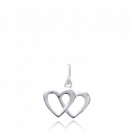 Colgante mujer plata Déclaré 1 corazón