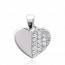 Colgante mujer plata Dualité corazón mini