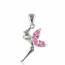 Colgante mujer plata Maeva rosa mini