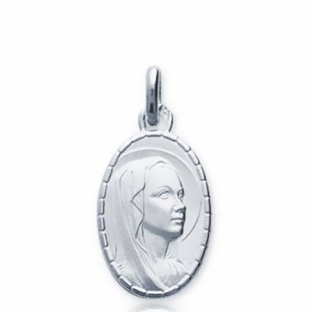 Colgante mujer plata Vierge Marie