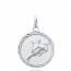 Colgante  niño plata medaillon mini