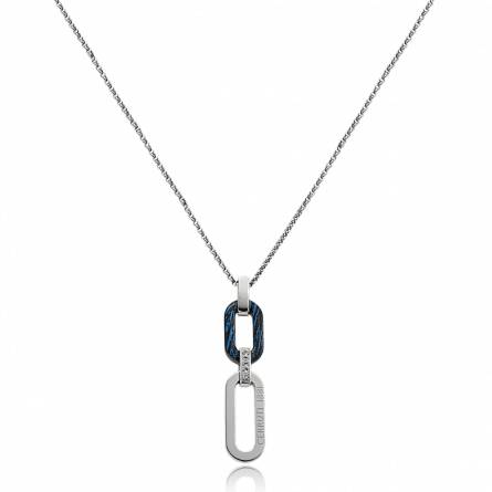 Collana donna acciaio Zelmira blu