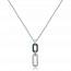 Collana donna acciaio Zelmira blu mini