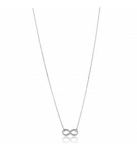 Collana donna argento infini grigio