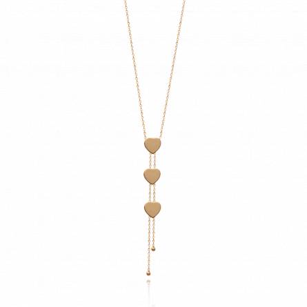 Collana donna placato in oro  attraction sentiments cuore