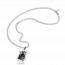Collana uomo acciaio Burned nero mini