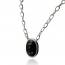 Collana uomo argento Achim nero mini