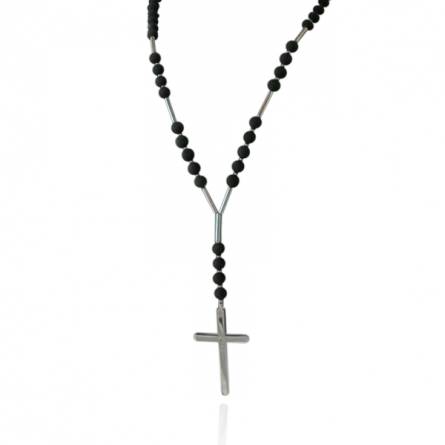 Collana uomo argento Agathon nero