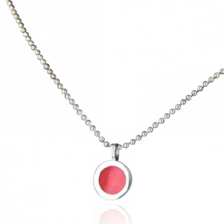 Collana uomo argento Minimaliste  rosa