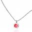 Collana uomo argento Minimaliste  rosa mini