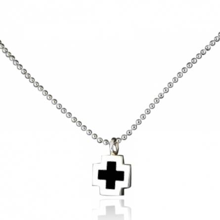 Collana uomo argento Minimaliste  turchese