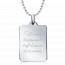 Collana uomo argento Un Coeur de .... rettangolo mini