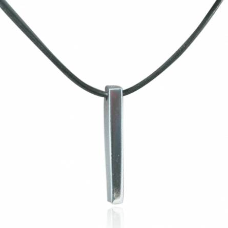 Collar hombre plata Epure  gris